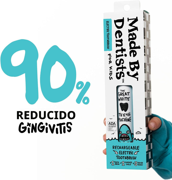 Made by Dentists Cepillo de dientes eléctrico para niños, cepillo d...