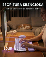 EWEADN GX710S Combo de teclado y mouse con cable con teclas de pudí...