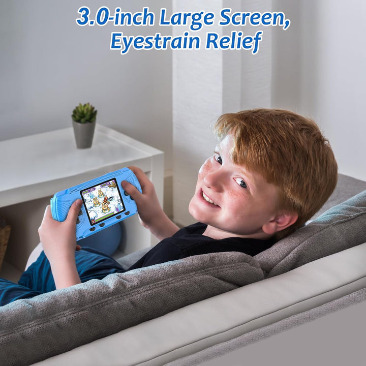 Juego de mano para niños: 258 videojuegos retro precargados y 3 car...