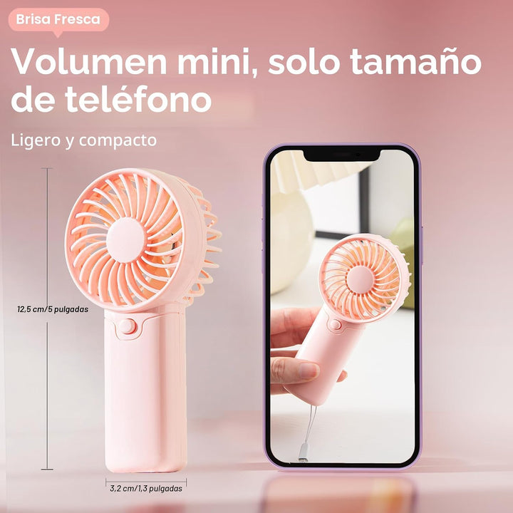 Paquete de 4 mini ventiladores portátiles \u2013 Funciona con pilas...