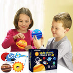 CiyvoLyeen Kit de costura espacial para niños, sistema solar, actividades de bricolaje para niños, suministros de manualidades de fieltro para 7, 8, 9, 10, 11, 12, niñas y niños, juego de costura educativo para principiantes, juego de 11