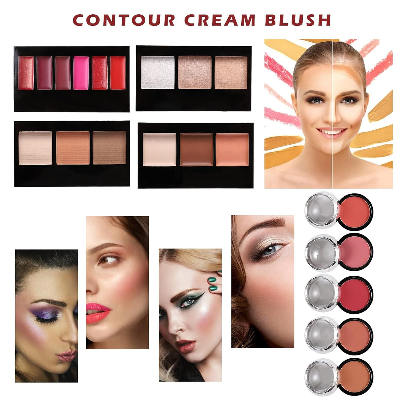 Hegafoo Kit de maquillaje todo en uno para adolescentes, kit de maq...