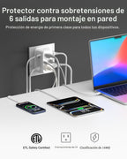 Belkin Regleta de protección contra sobretensiones de 6 tomas
