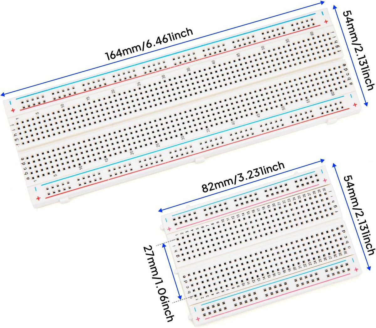 ELEGOO 2 unids 830 puntos y 2 unids 400 puntos Breadboard