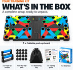 Tabla de Flexiones, Tabla de Flexiones Plegable para Hombre, Barra de Flexiones Portátil 30 en 1