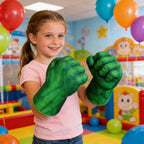 NuGeriAZ Guantes de superhéroe para niños, manos de superhéroe, de felpa suave, puños de héroe, cosplay, para niños, Navidad, Halloween, regalo de cumpleaños (verde C)