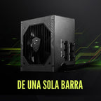 MSI MAG A650BE, Semi-Modular Compact 650W ATX Power Supply, 80+ Bronze, paquete de de 1