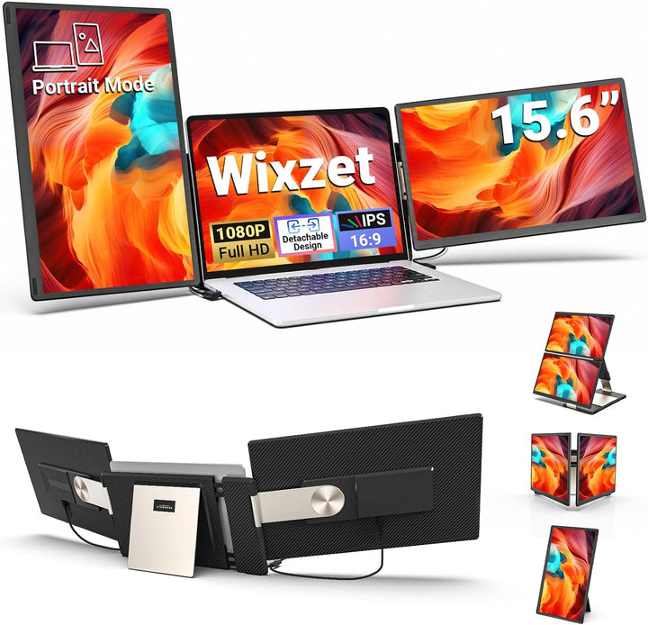 Extensor de pantalla para computadora portátil de 15,6", monitor po...