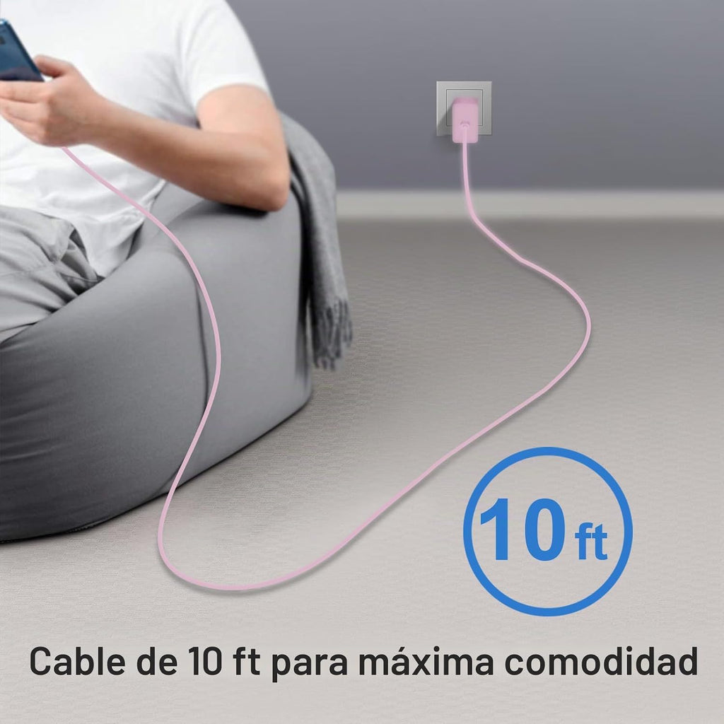 USB C Charger Type C Charger Fast carga Long 10FT 45W Samsung Charger
