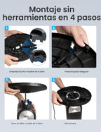 DREO Ventilador de torre para dormitorio, velocidad de CC mejorada...