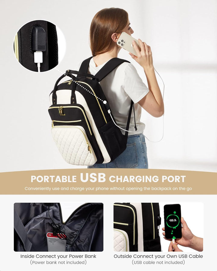 LOVEVOOK Mochila para computadora portátil para mujer, mochila para...