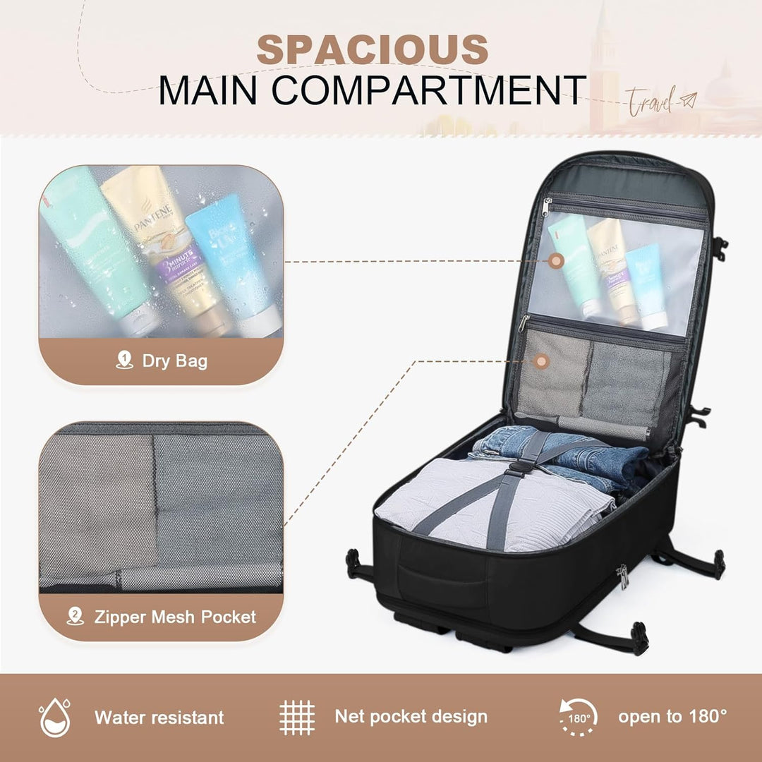 Maelstrom Mochila de viaje para mujeres y hombres, mochila para lap...