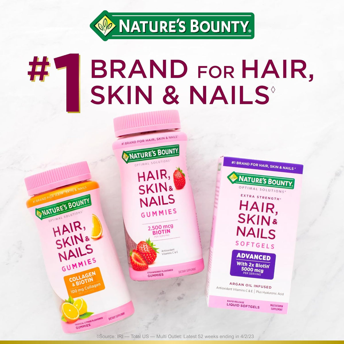 Nature's Bounty - Suplemento de biotina de 10000 mcg, apoya la...