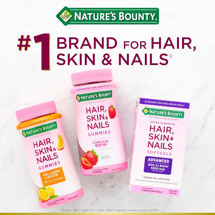 Nature's Bounty - Suplemento de biotina de 10000 mcg, apoya la...