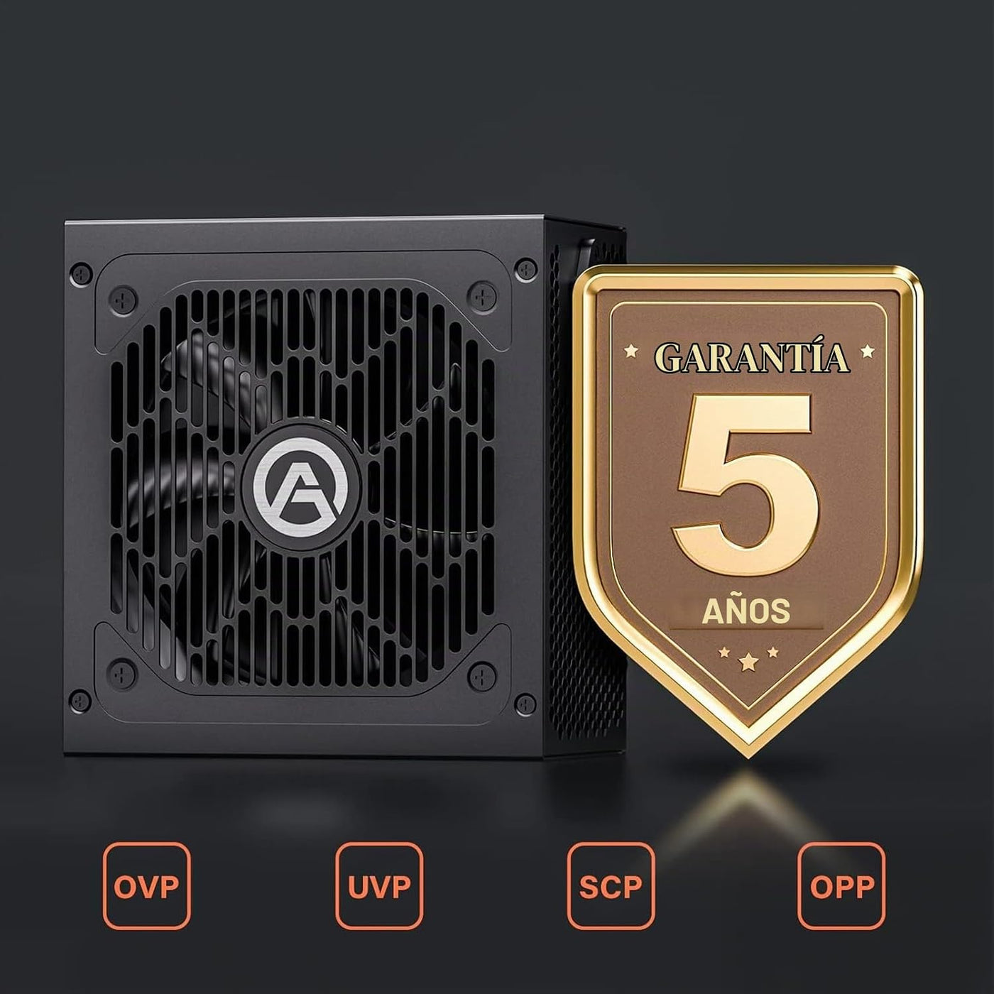 ARESGAME Fuente de alimentación AGV750 750W, certificado 80 Plus Br...