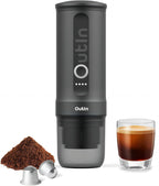OutIn Máquina de café espresso eléctrica portátil nano, cafetera de viaje