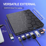 BPAKDU Unidad externa de CD\/DVD para portátil, reproductor de DVD...