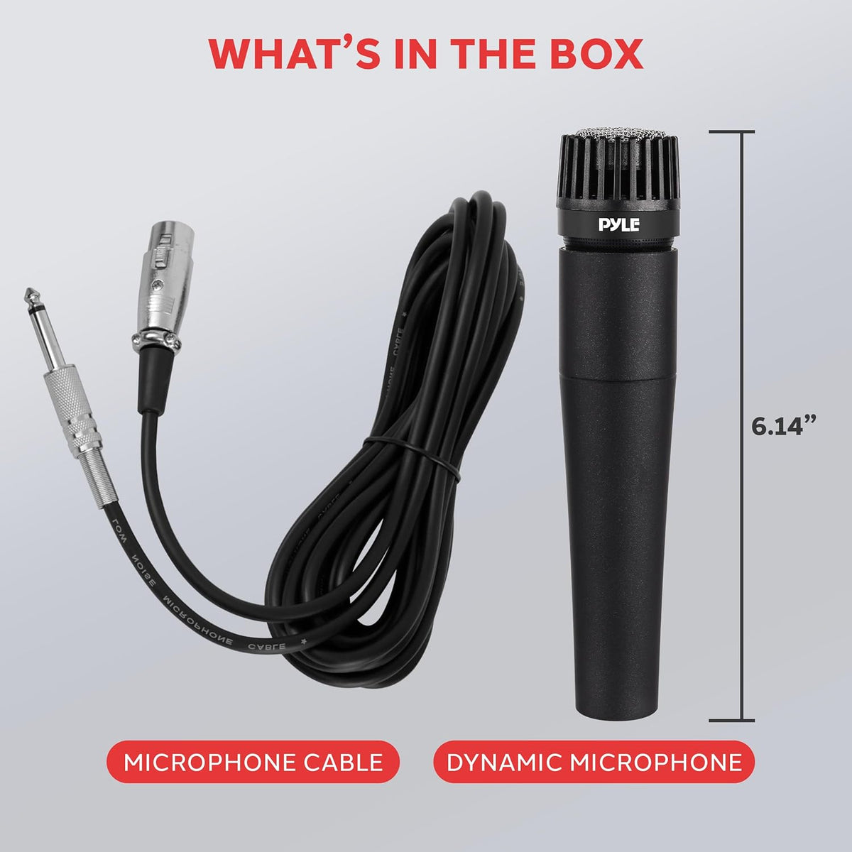 Pyle-Pro (PDMIC78) Micrófono cardioide dinámico manual, para voz, u...