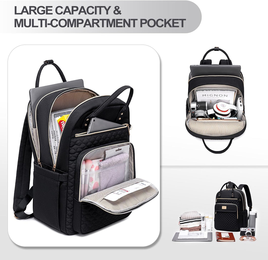 Mochila para laptop Tealari para mujeres, mochila para laptop de 15...