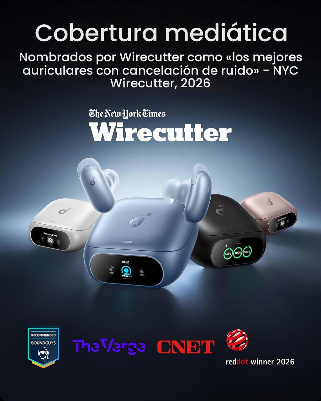 Soundcore Liberty 5 Pro by Anker Auriculares inalámbricos con cancelación