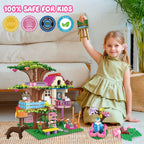 HOGOKIDS Juego de construcción de casa del árbol con luz