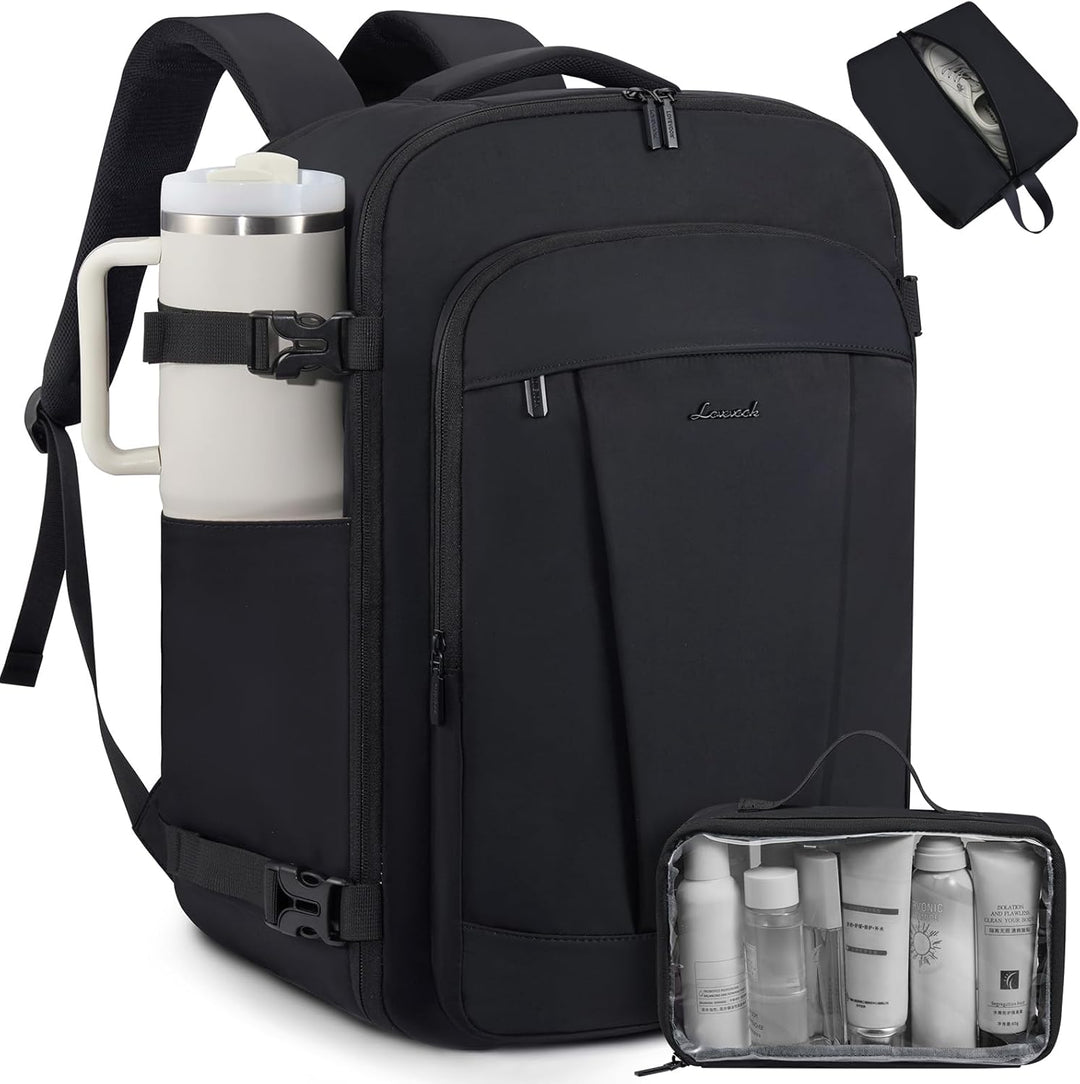 LOVEVOOK Mochila de viaje de 40 L para mujeres y hombres, mochila d...
