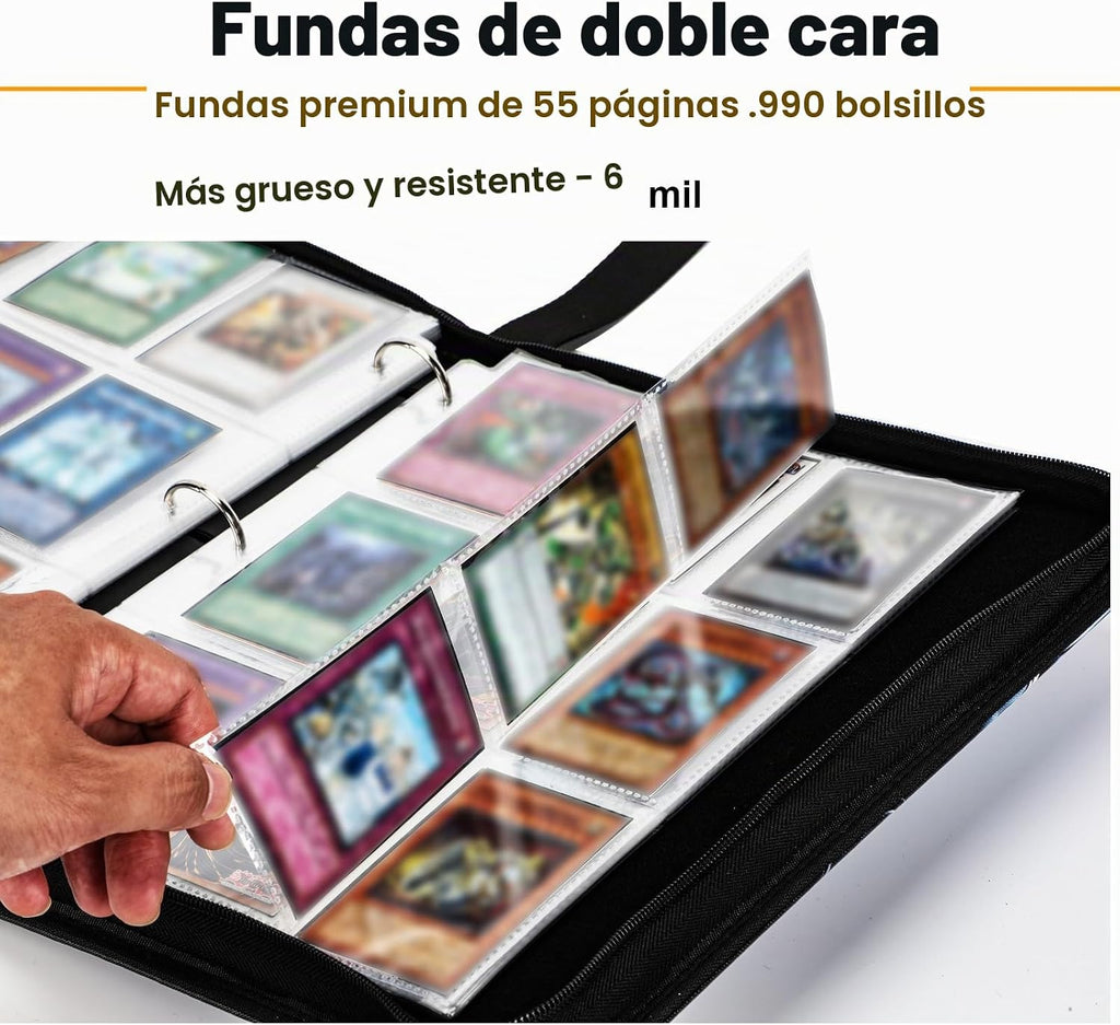 Carpeta compatible con tarjetas Lorcana de 990 bolsillos