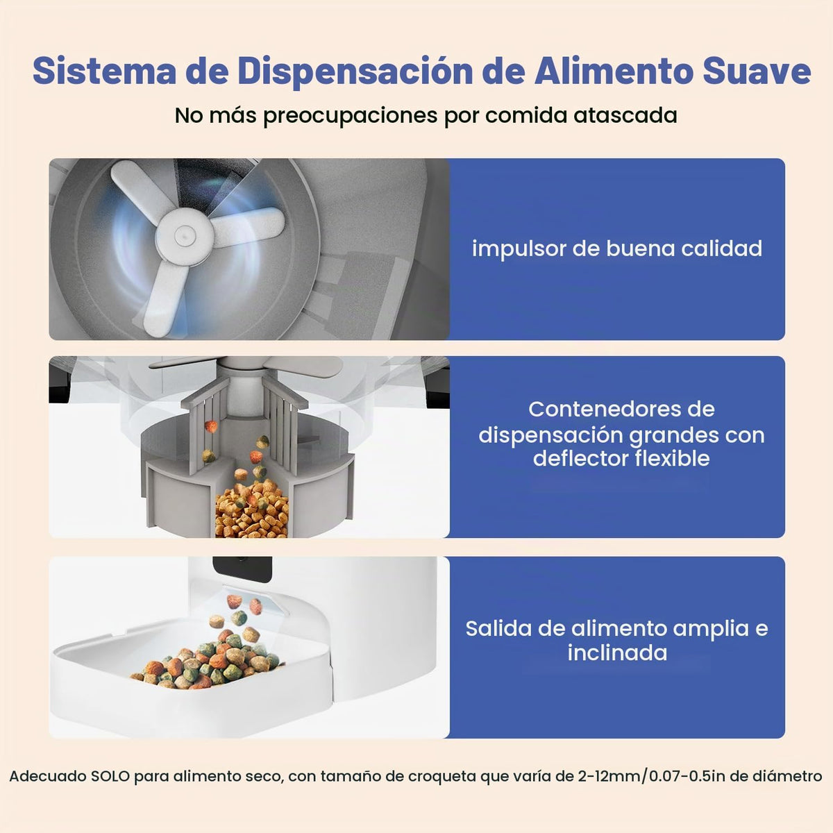 Alimentador automático para gatos, dispensador de alimentos