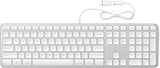 Satechi Teclado delgado LX3 con cable, diseño de tamaño completo co...