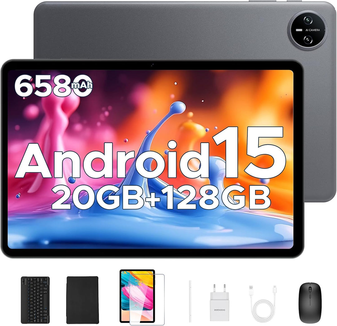 POPUX Tab A9 Pro Tablet Android con teclado, 20GB+128GB\/2TB TF, ta...
