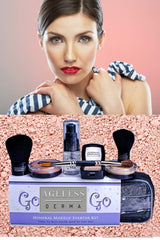 Ageless Derma Kit de maquillaje mineral Good to Go con vitaminas y...
