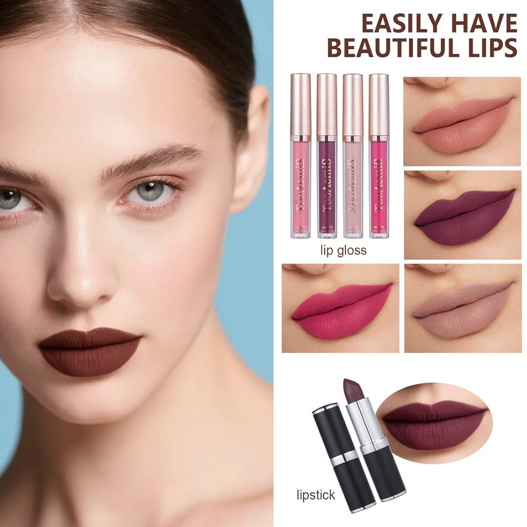 El kit completo de maquillaje para mujer incluye: sombra de ojos, b...