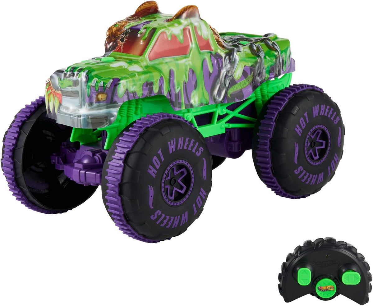 Hot Wheels Monster Trucks Mutant Chaos Wreckin' Wolf Vehículo RC