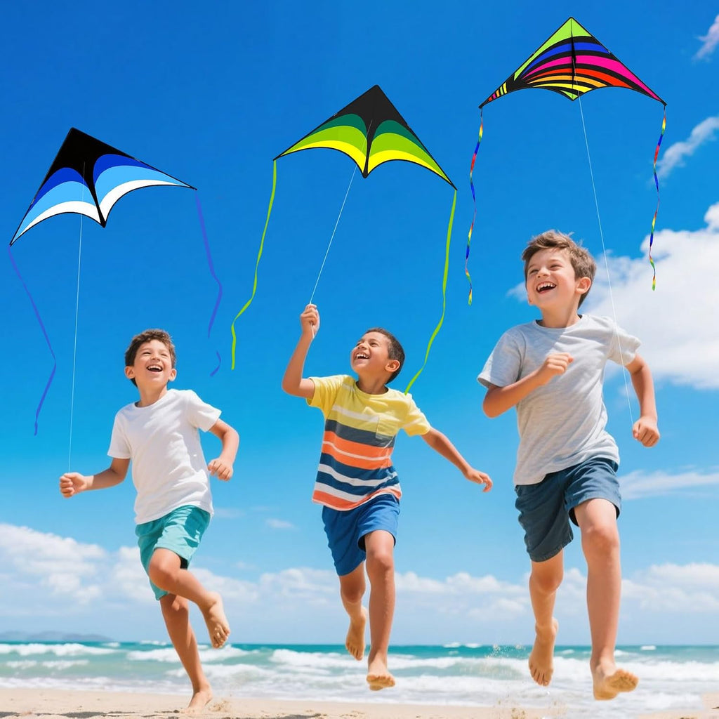 Mint's Colorful Life - Cometa Delta para niños y adultos, cometa extremadamente fácil de volar, las mejores cometas para principiantes
