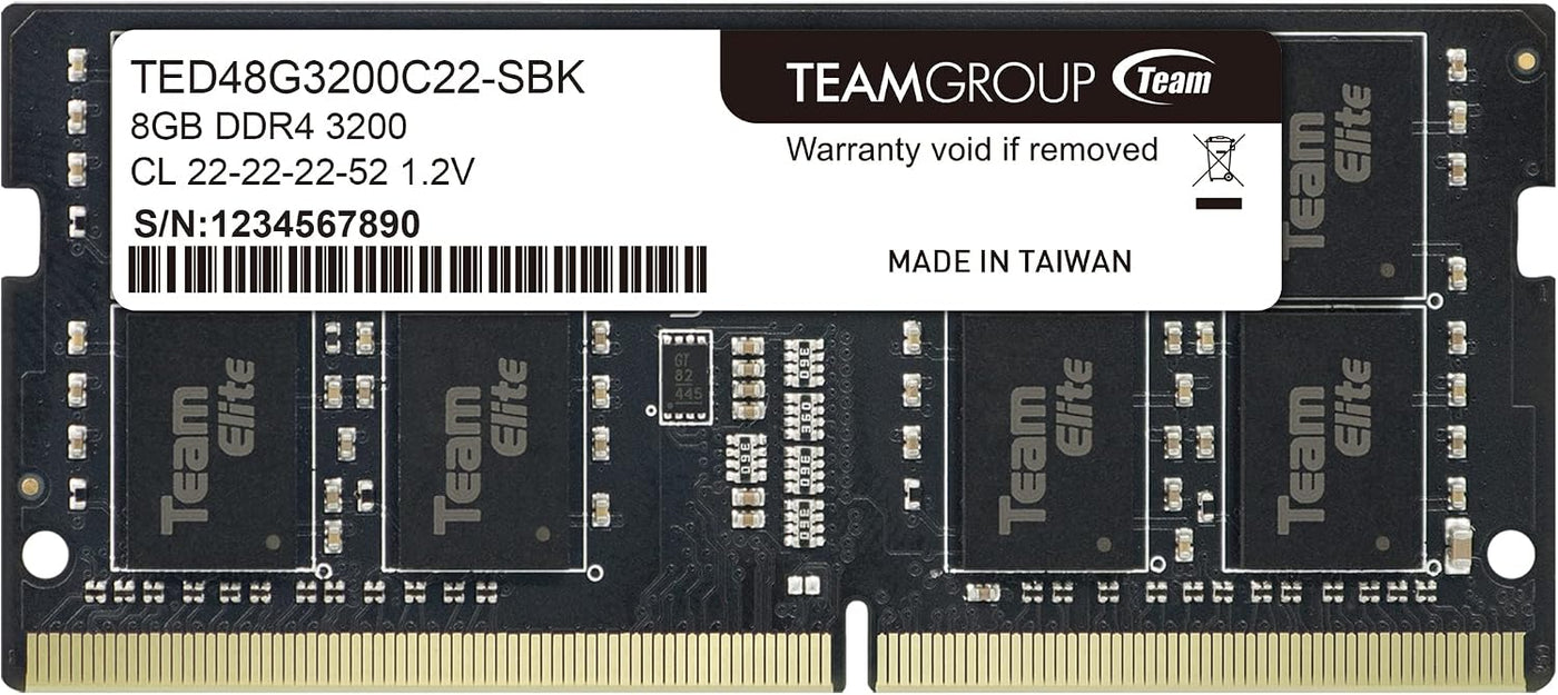 TEAMGROUP Elite DDR4 8GB Single 3200MHz PC4-25600 CL22 (2933MHz o 2...