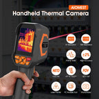 Cámara térmica detector de fugas de agua/aire, pistola de imágenes infrarrojas AIOMEST con resolución TISR de 512 x 384, análisis 2D/3D de PC, cámara de 2 MP, temperatura de calor de -4 °F a 1022 °F para inspección de humedad de pared HVAC