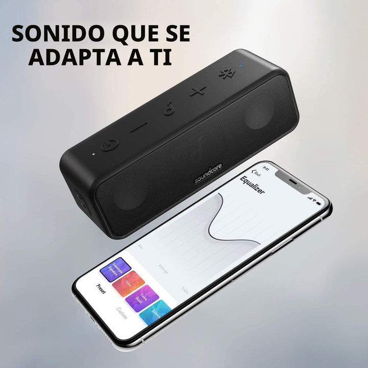 Soundcore 3 de Anker Soundcore, altavoz Bluetooth con sonido estére...