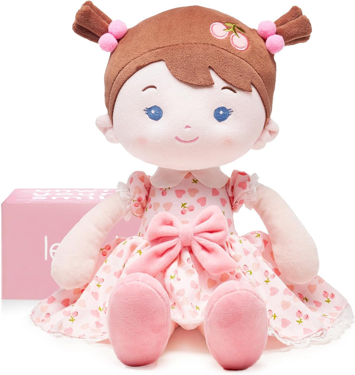 LeyaDoll Muñeca de bebé suave de felpa (40.6 cm), mi primera muñeca...