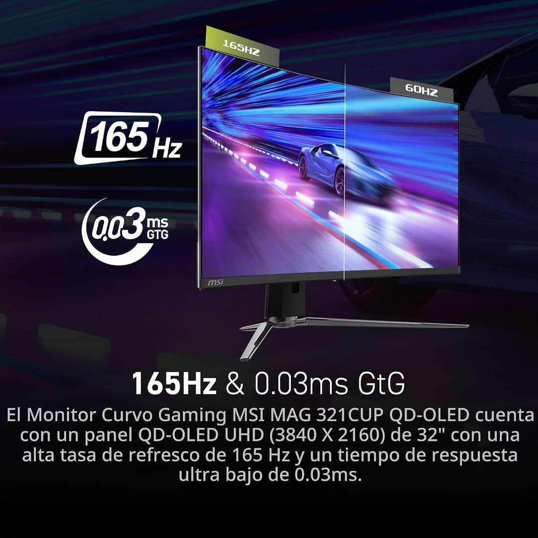 MSI MAG 321CUP QD-OLED Monitor de computadora de 32 pulgadas 3840 x...