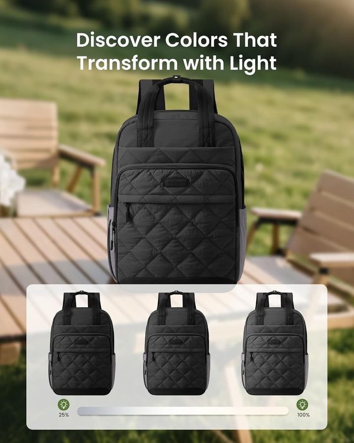 LOVEVOOK Mochila acolchada para mujer, mochila acolchada de viaje.,...