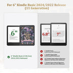 Funda magnética tipo libro para Kindle de 11.ª generación 2024