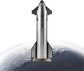 SpaceX Starship - Cohete de dragón fundido a presión a escala 1/200, modelo de cohetes halcón pesado para coleccionista, entusiasta de la aviación, adorno de escritorio y coleccionable
