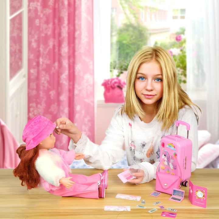 WONDOLL 26 piezas de ropa y accesorios para muñecas americanas de 1...