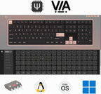 Keychron Q6 Pro Teclado mecánico inalámbrico Bluetooth de aluminio completo, perilla programable QMK/VIA de tamaño completo, botón programable KSA de doble disparo PBT Keycap Interruptor de plátano