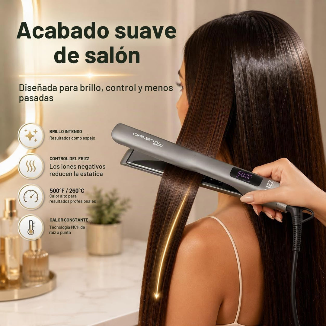 Lizz Plancha de pelo extremo original profesional, placas Pro color...