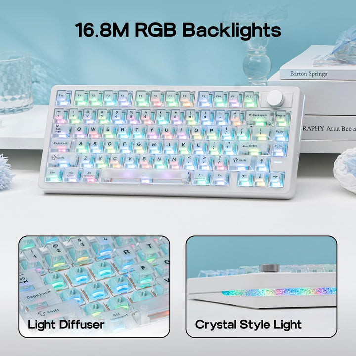 EPOMAKER HE75 V2 Teclado para juegos con efecto Hall, sondeo de 8K...