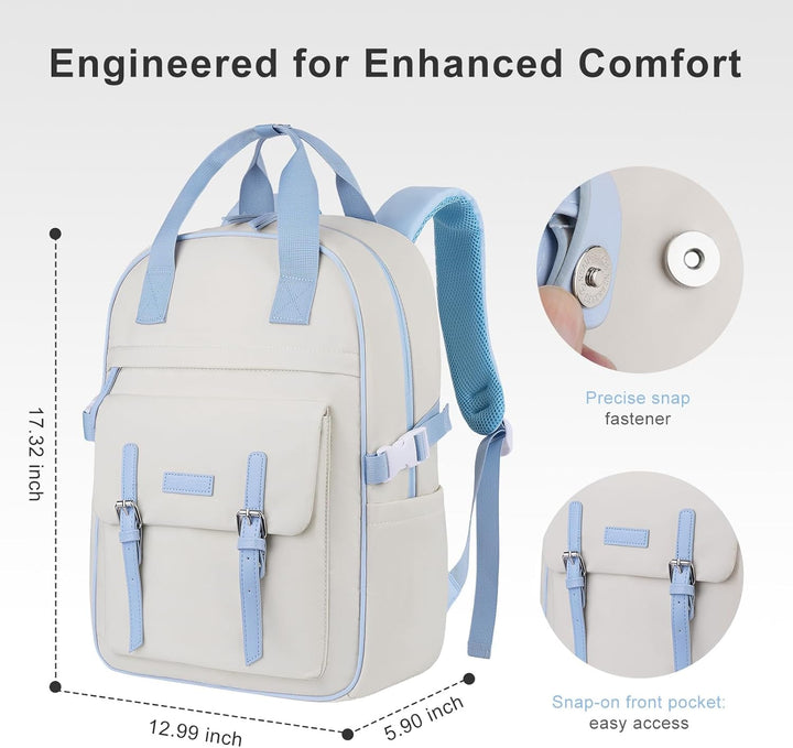 MOSISO Mochila para laptop para mujeres y hombres, mochila de compu...