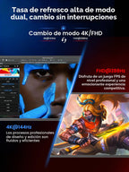 UPERFECT Monitor portátil para juegos de 27", modo dual 4K UHD...