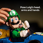 LEGO Mario Kart Luigi & Mach 8 - Juego de construcción para adultos, a partir de 18 años, coleccionable de Nintendo para fanáticos, regalo para hombres y mujeres, decoración de dormitorio o estantería
