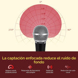 Pyle PDMIC59 - Micrófono vocal dinámico profesional, micrófono de m...